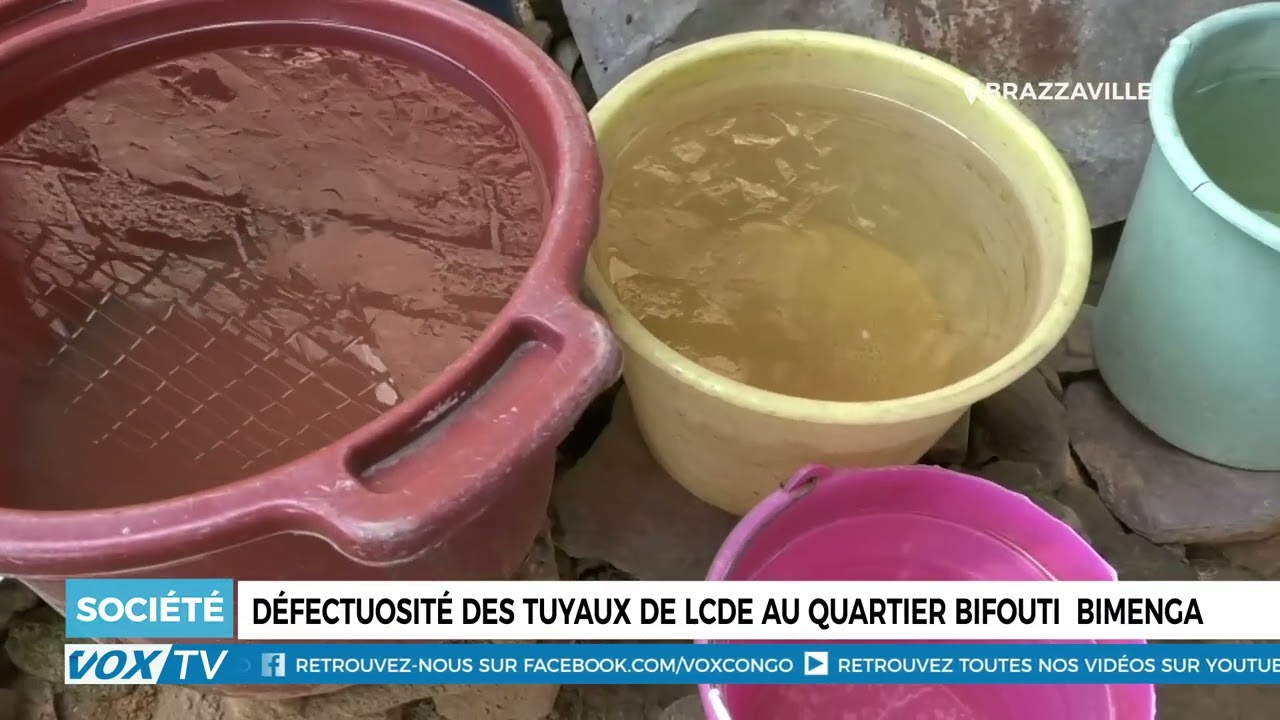 Défectuosité des tuyaux de LCDE au quartier Bifouti  Bimenga