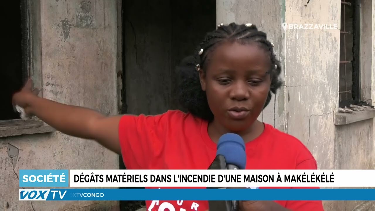 Dégâts matériels dans l&rsquo;incendie d&rsquo;une maison à Makélékélé