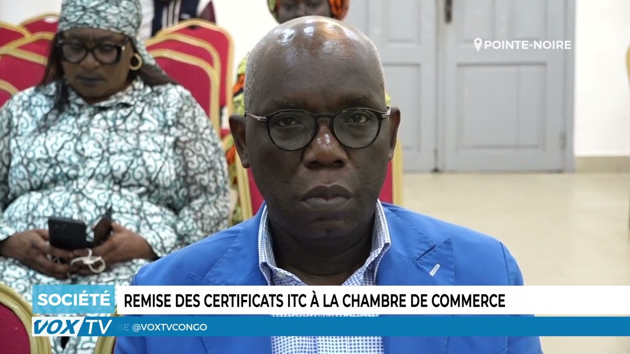 Remise des certificats ITC à la chambre de Commerce