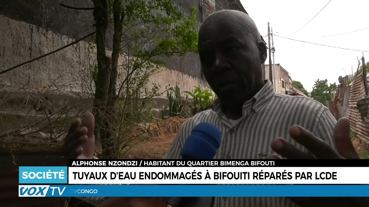 Tuyaux d’eau endommagés à Bifouiti réparés par LCDE