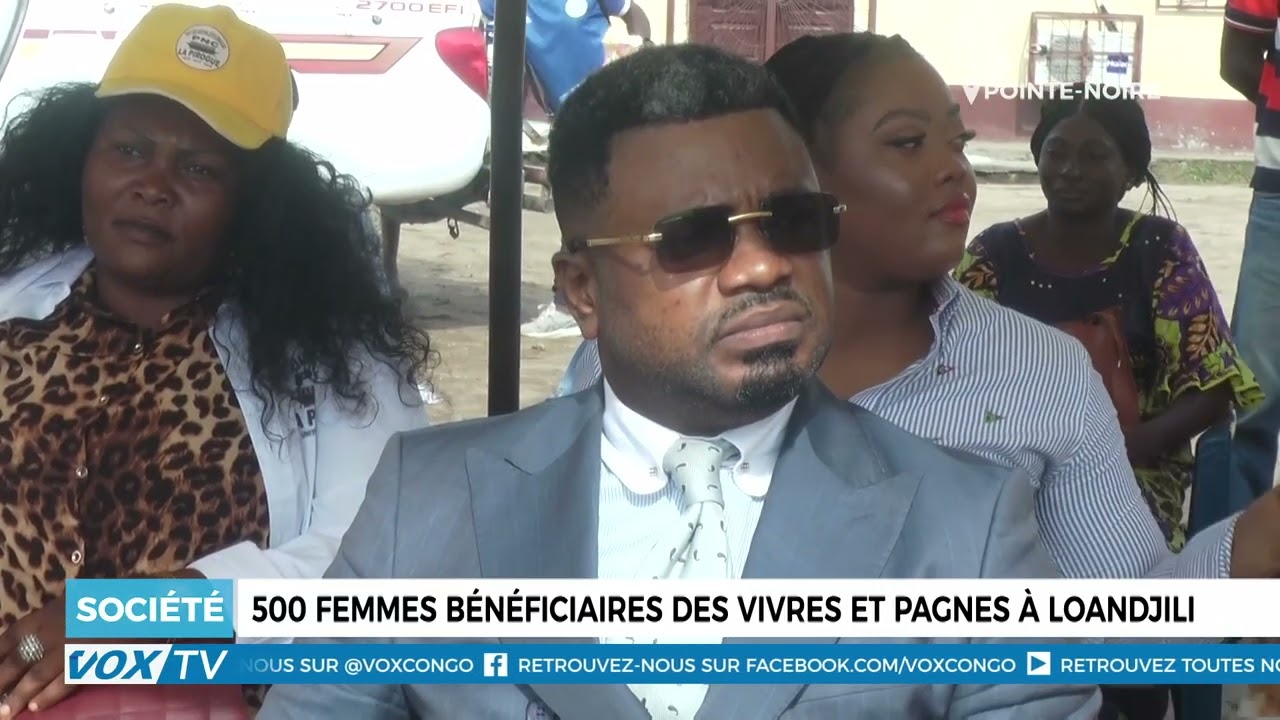 500 femmes bénéficiaires des vivres et pagnes à Loandjili
