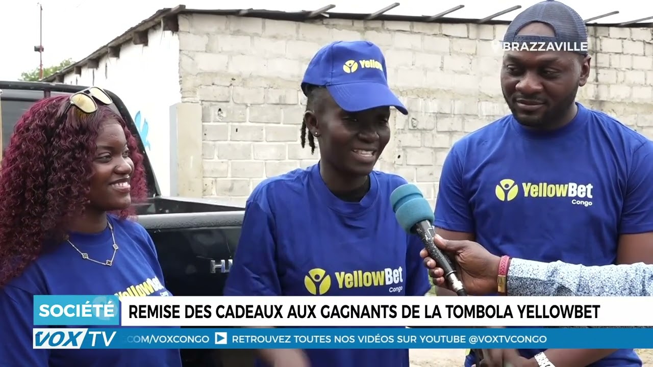 Remise des cadeaux aux gagnants de la tombola YELLOWBET