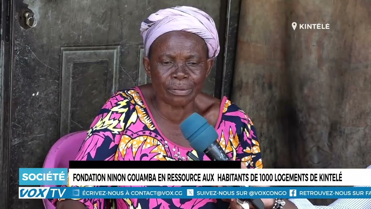 Fondation NINON GOUAMBA en ressource aux  habitants de 1000 logements de kintelé