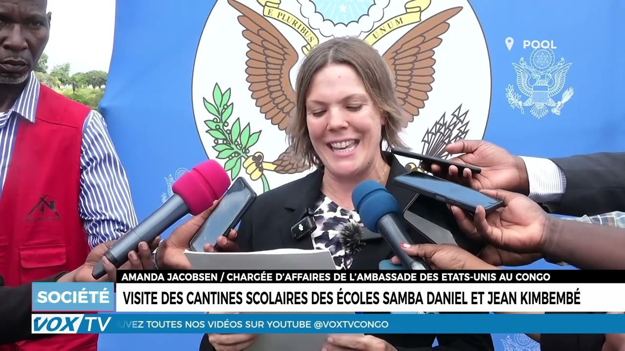 Visite des Cantines scolaires des écoles samba Daniel et Jean kimbembé