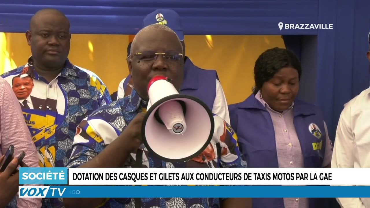 Dotation des casques et gilets aux conducteurs de taxis motos par la GAE