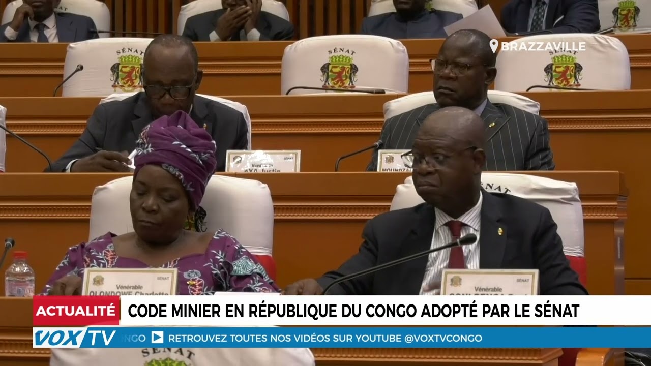 Code minier en République du Congo adopté par le Sénat
