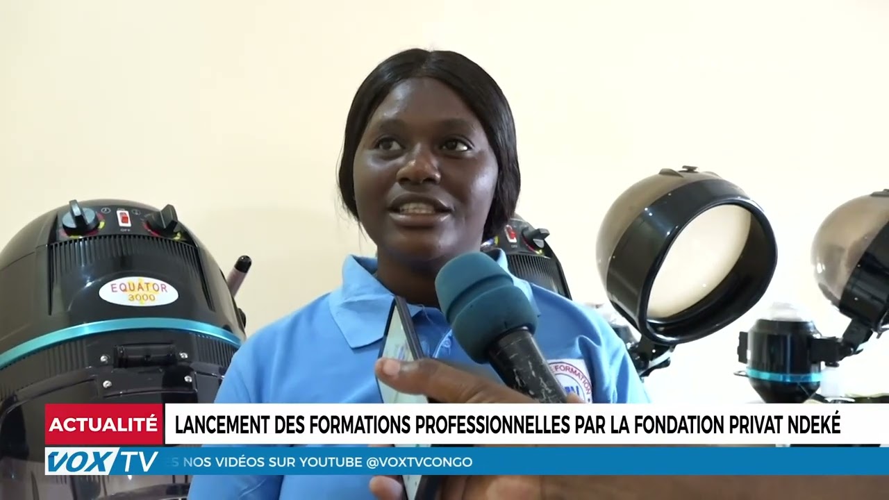 Lancement des formations professionnelles par la fondation Privat Ndeké