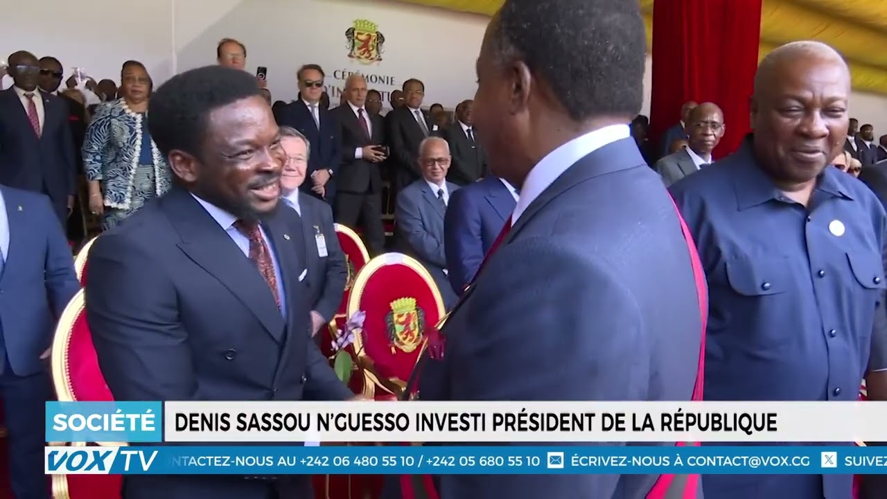 Denis SASSOU N’GUESSO investi président de la République