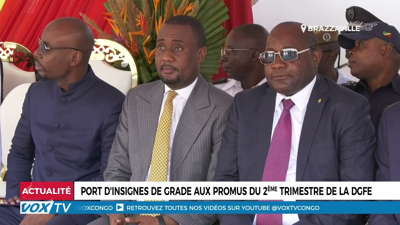 Port d&rsquo;insignes de grade aux promus du 2ème trimestre de la DGFE