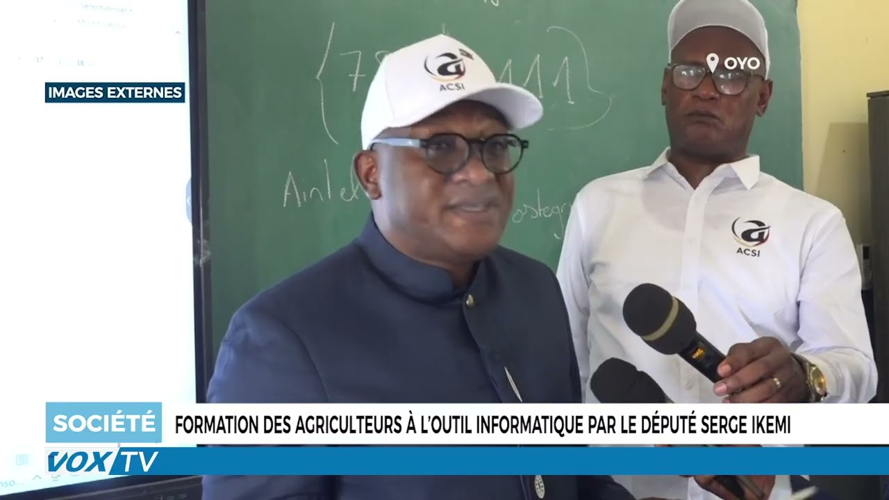 Formation des agriculteurs à l’outil informatique par le député Serge Ikemi