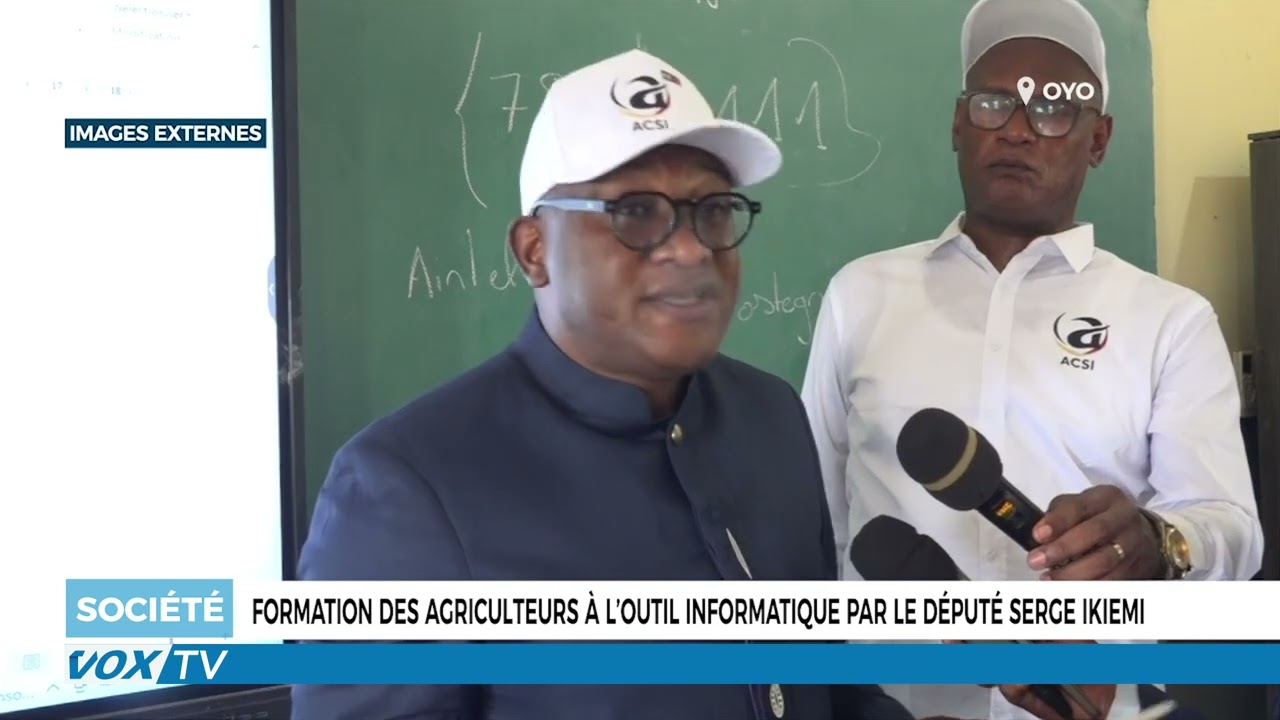 Formation des agriculteurs à l’outil informatique par le député Serge Ikiemi