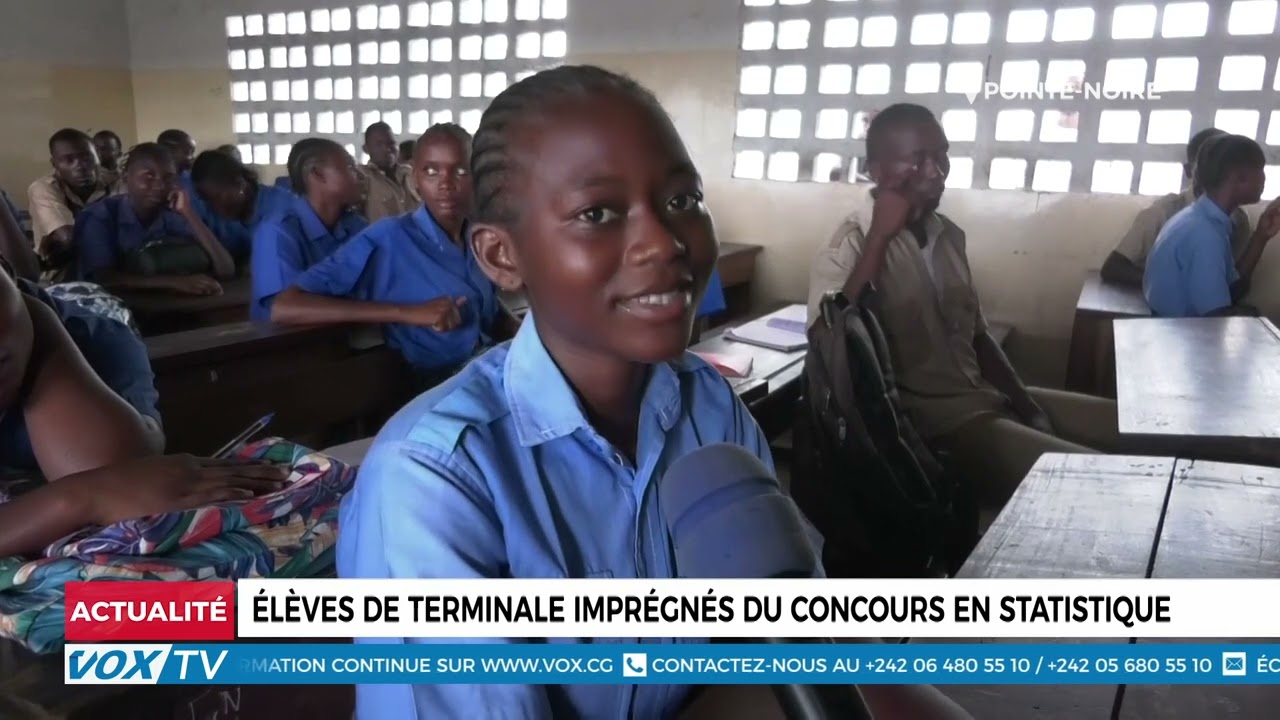 Elèves de terminale imprégnés du concours en statistique