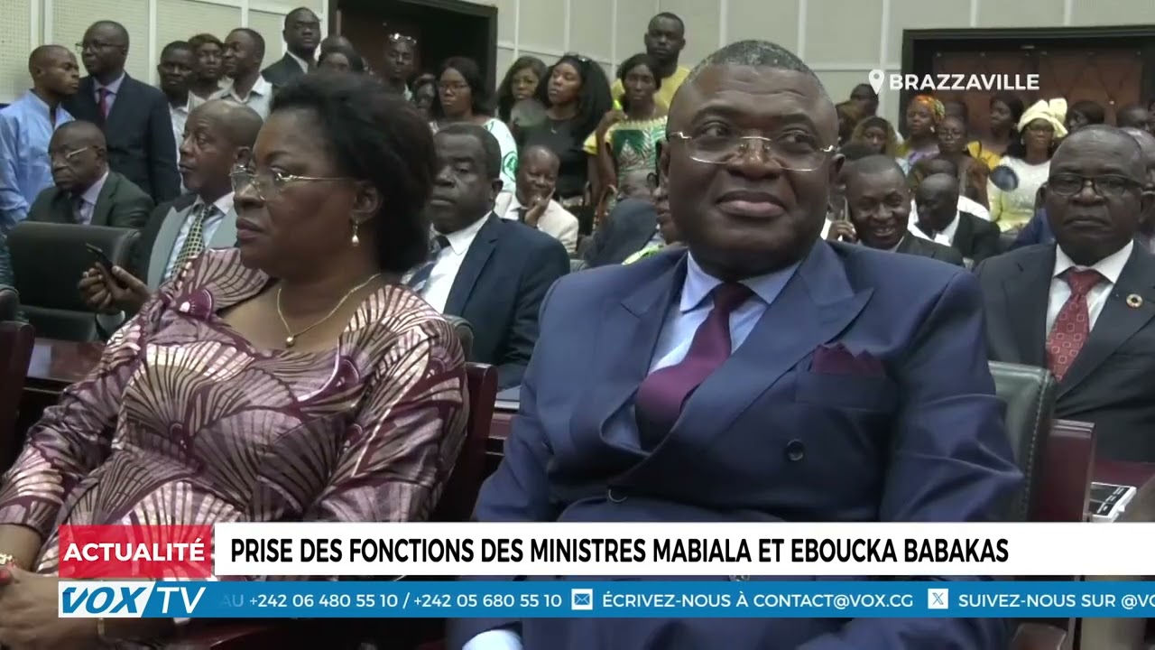 Prise des fonctions des ministres Mabiala et Eboucka Babakas