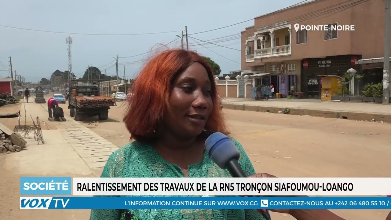 Ralentissement des travaux de la RN5 tronçon Siafoumou Loango