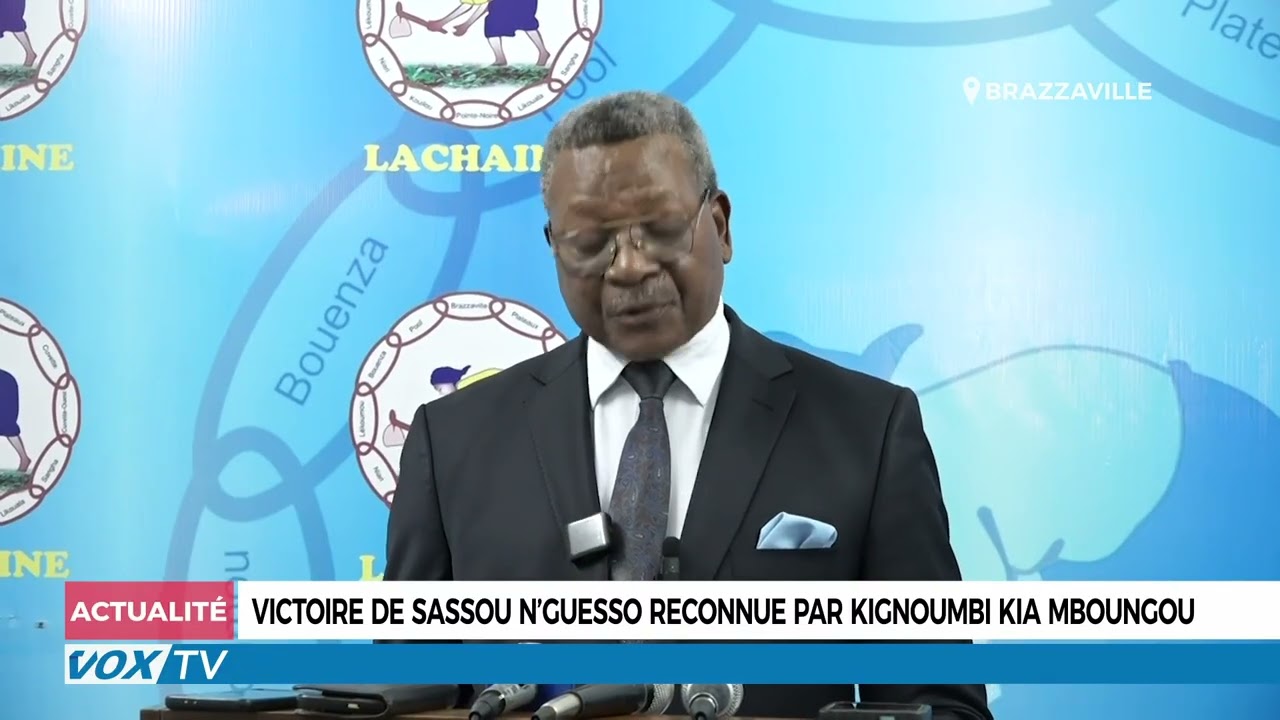 Victoire de Sassou N&rsquo;Guesso reconnue par Kignoumbi Kia Mboungou