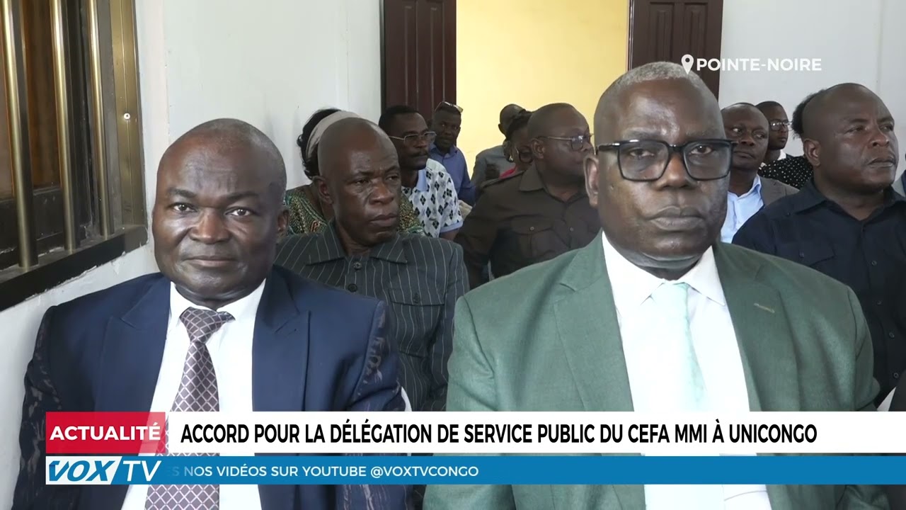 Accord pour la delegation de service public du CEFA MMI à UNICONGO