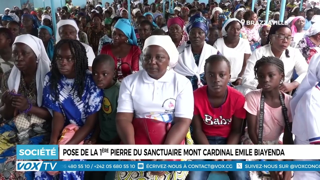 Pose de la 1ère pierre du sanctuaire mont cardinal Emile Biayenda
