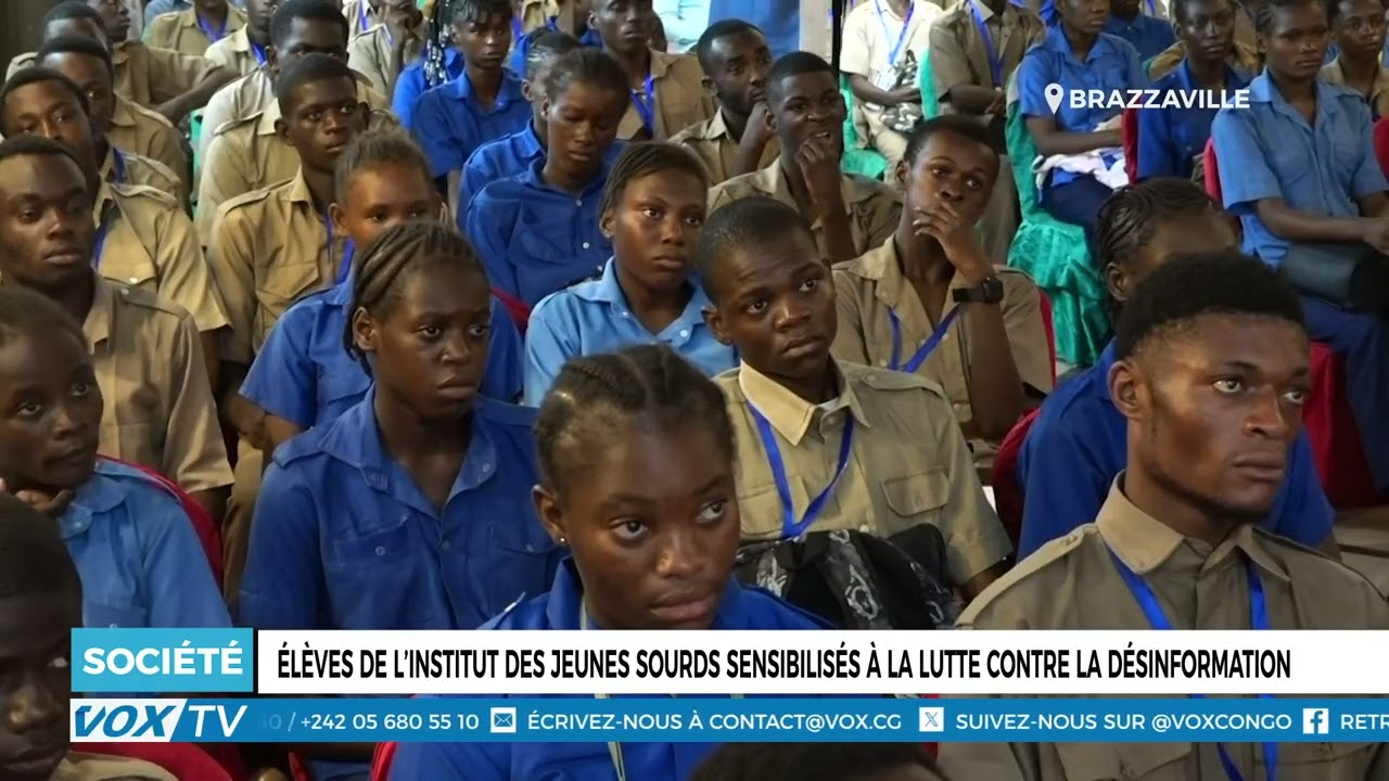 Élèves de l’institut des jeunes sourds sensibilisés à la lutte contre la désinformation