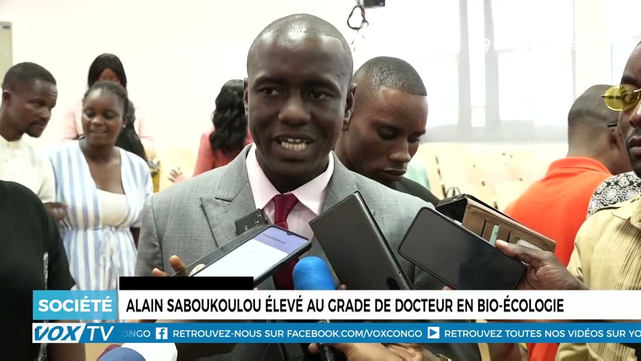 Alain SABOUKOULOU élevé au grade de docteur en bio écologie
