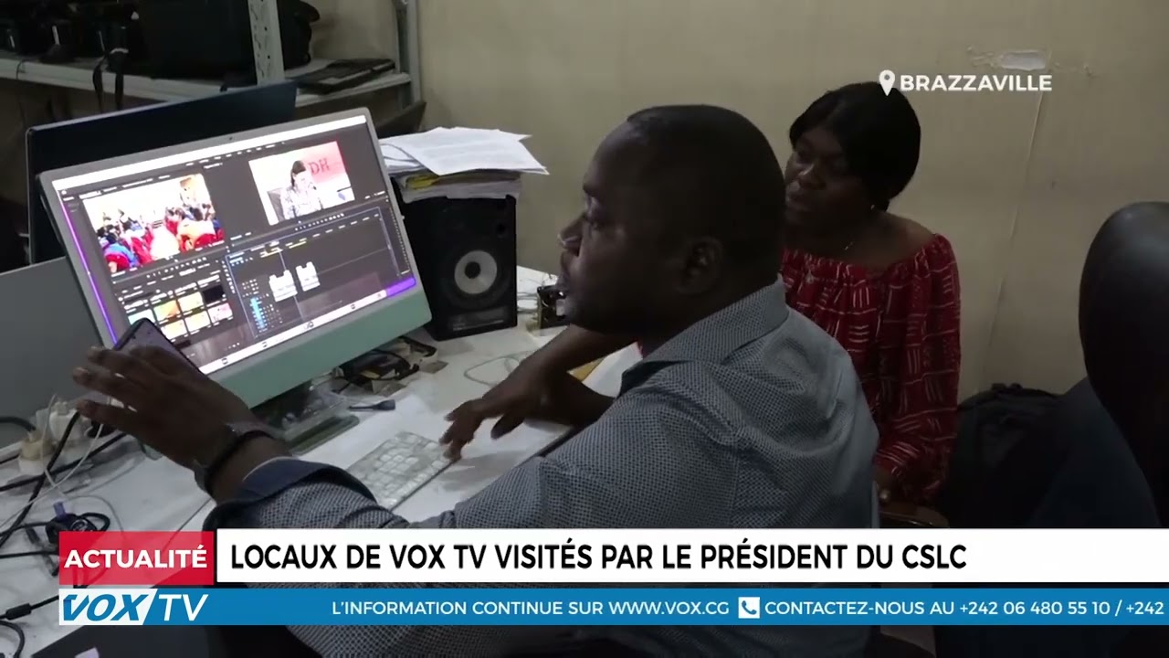 Locaux de vox tv visités par le président du CSLC