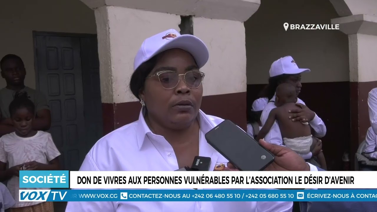 Don de vivres aux personnes vulnérables par l’association Le désir d’avenir