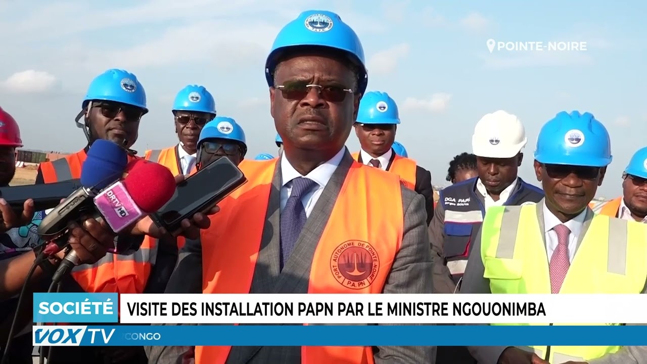 Visite des installations du PAPN par le ministre Ngouonimba