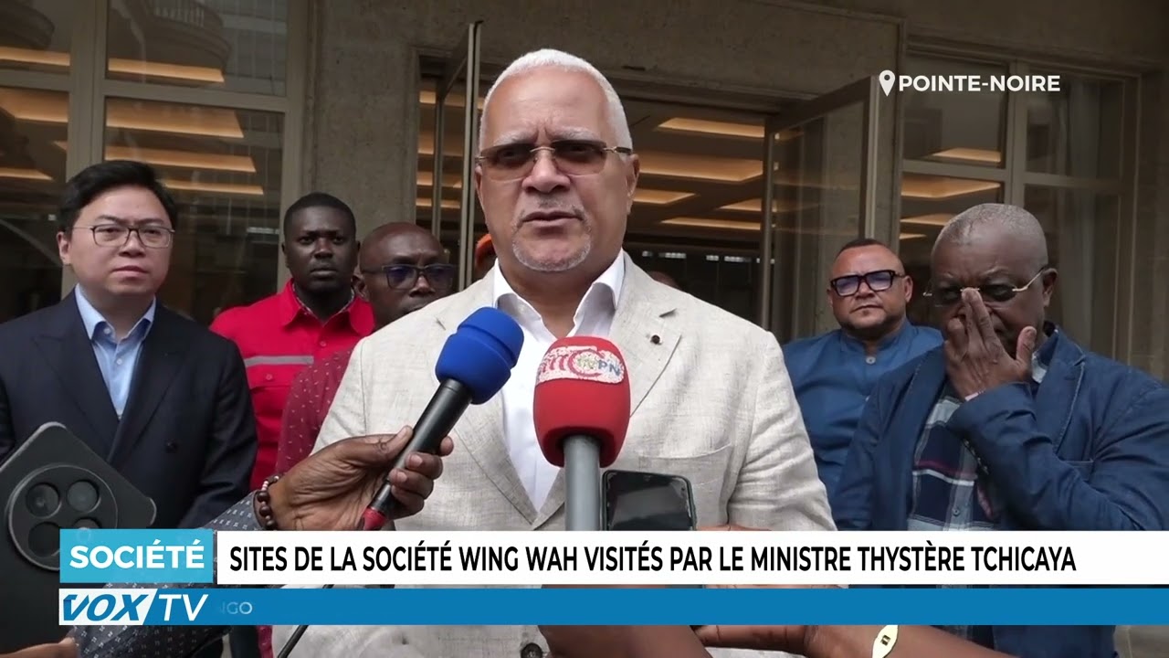 Sites de la société Wing Wah visités par le ministre Thystère Tchicaya