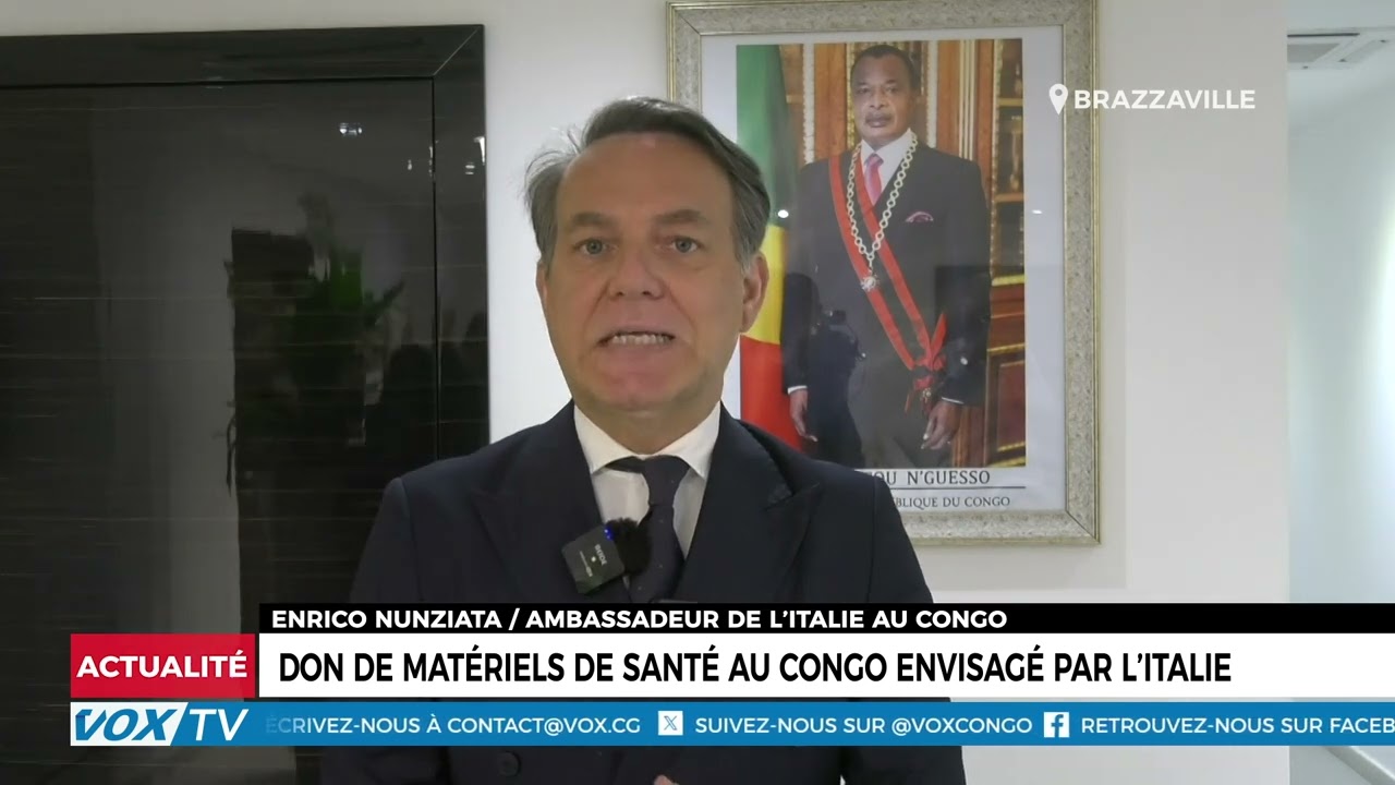 Don de matériels de santé au Congo envisagé par l’Italie