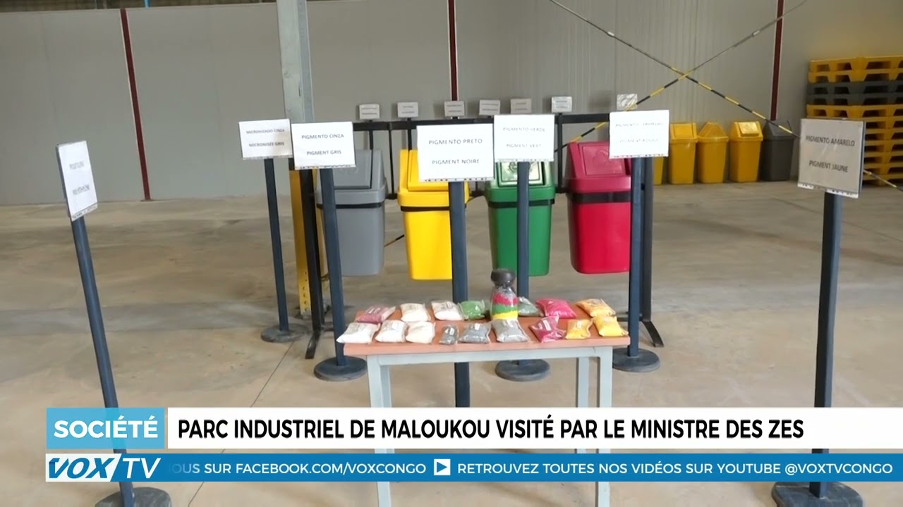 Parc industriel de Maloukou visité par le ministre des ZES