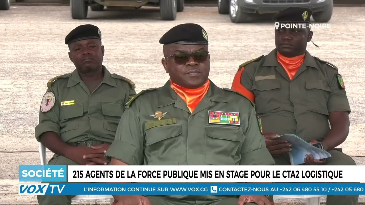 215 agents de la force publique mis en stage pour le CTA2 Logistique