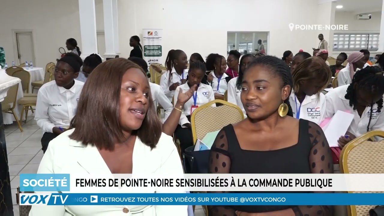 Femmes de Pointe Noire sensibilisees a la commande publique
