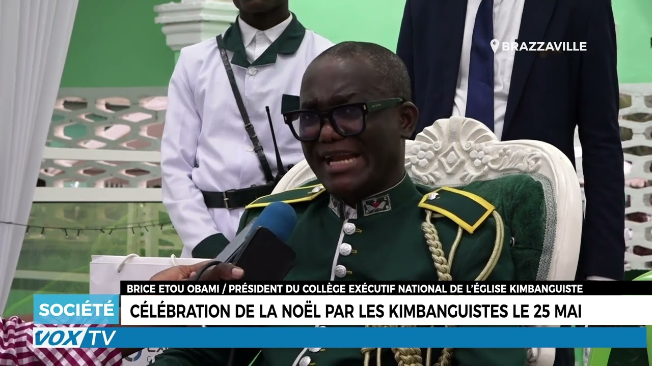 Célébration de la noël par les kimbanguistes le 25 mai