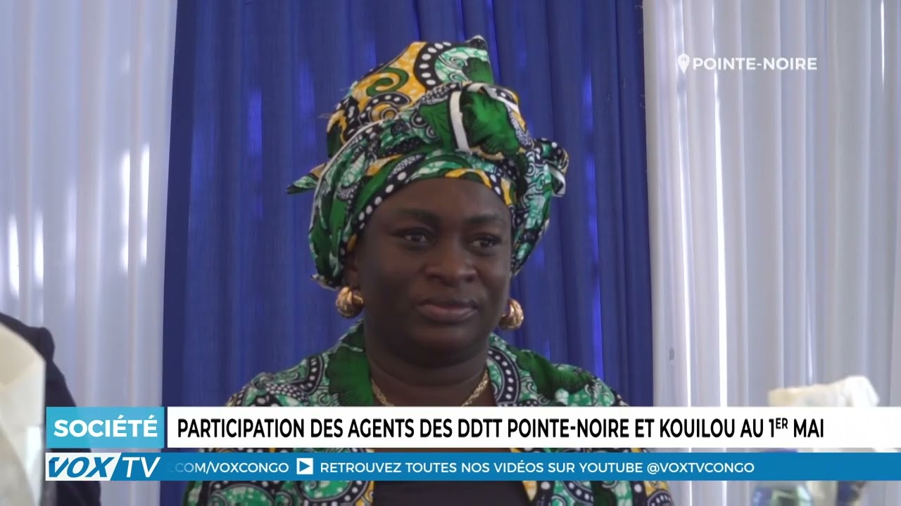 Participation des agents des  DDTT Pointe-Noire et Kouilou au 1er Mai