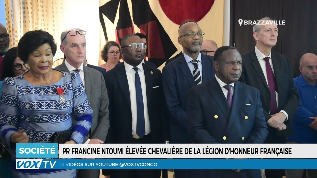 Pr Francine Ntoumi élevée Chevalière de la légion d&rsquo;honneur française