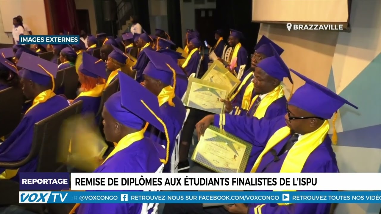 Remise de diplômes aux étudiants finalistes de l’ISPU