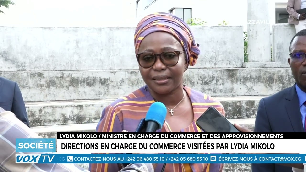 Directions en charge du commerce visitées par Lydia Mikolo