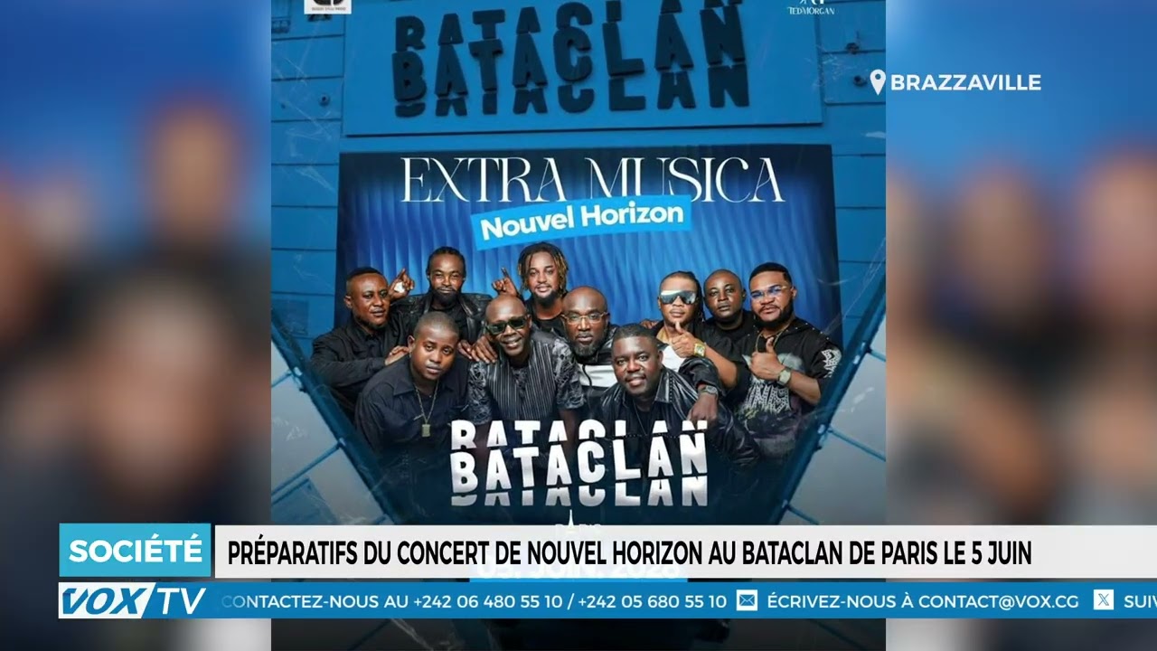Préparatifs du concert de nouvel horizon au bataclan de paris le 5 juin