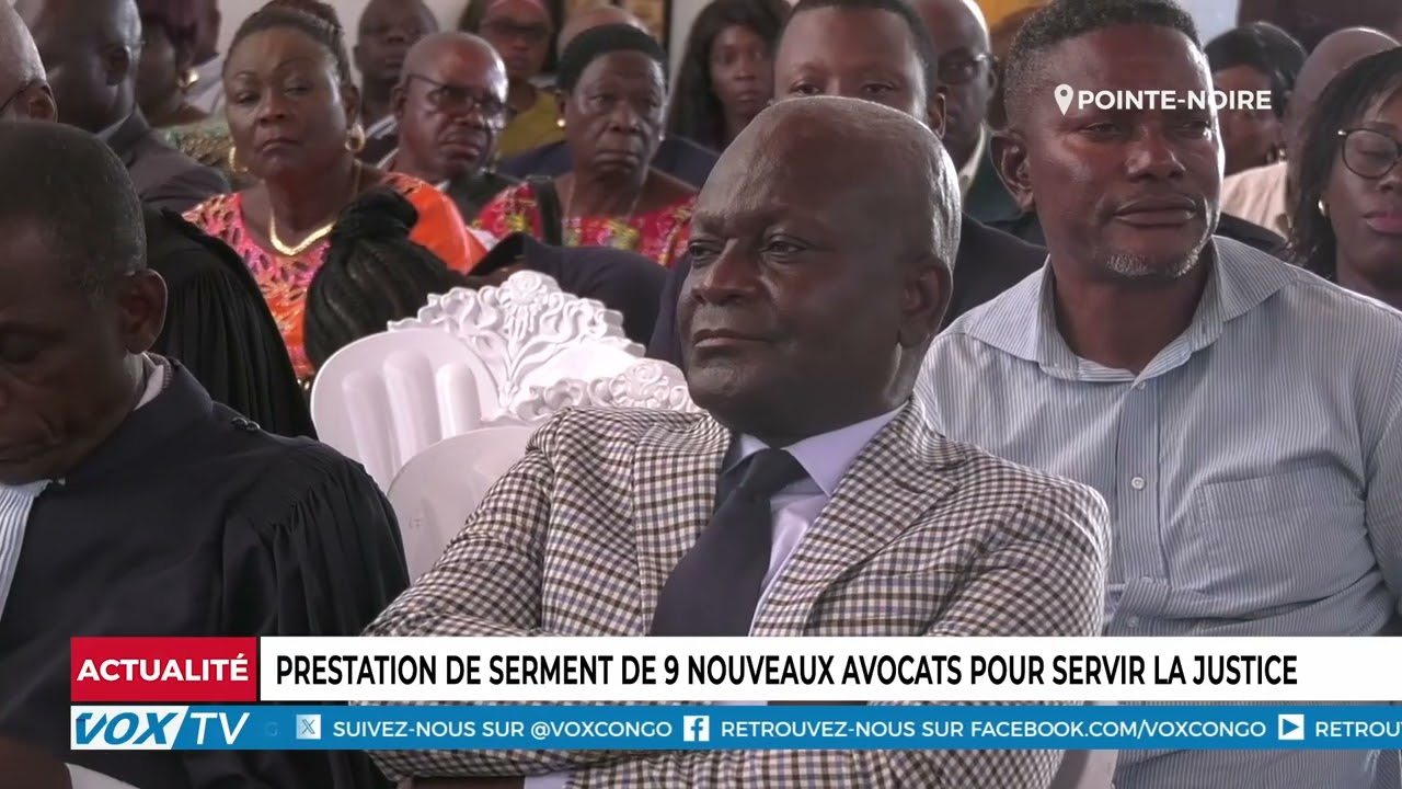 Prestation de serment de 9 nouveaux avocats pour servir la justice