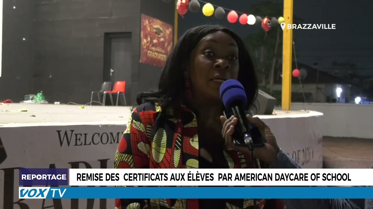 Remise des  certificats aux élèves  par American Daycare of School