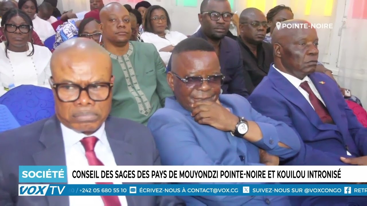 Conseil des sages des pays de Mouyondzi PN et Kouilou intronise