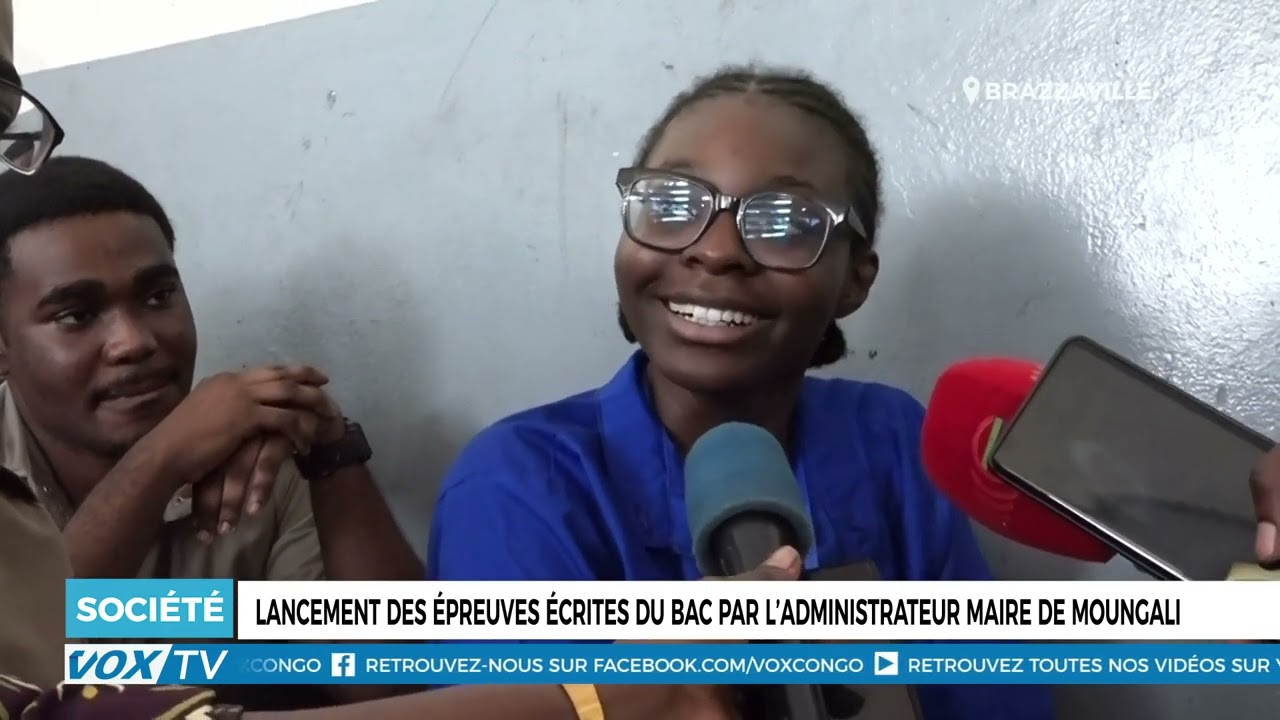 Lancement des épreuves écrites du Bac par l’administrateur Maire de moungali