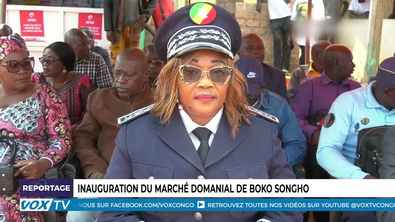 Inauguration du marche domanial de Boko songho