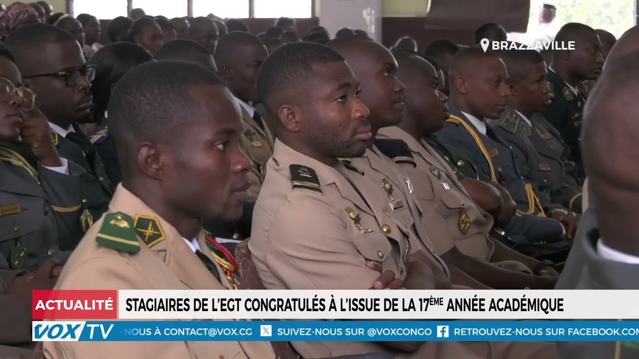 Stagiaires de l’EGT congratulés à l’issue de la 17ème année académique