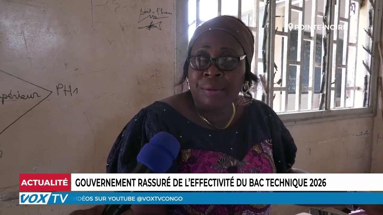 Gouvernement rassure du deroulement du Bac technique 2026