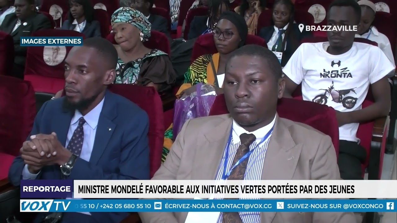 Ministre Mondélé favorable aux initiatives vertes portées par des jeunes