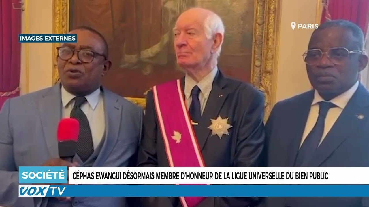 Céphas Ewangui désormais membre d&rsquo;honneur de la ligue universelle du bien public