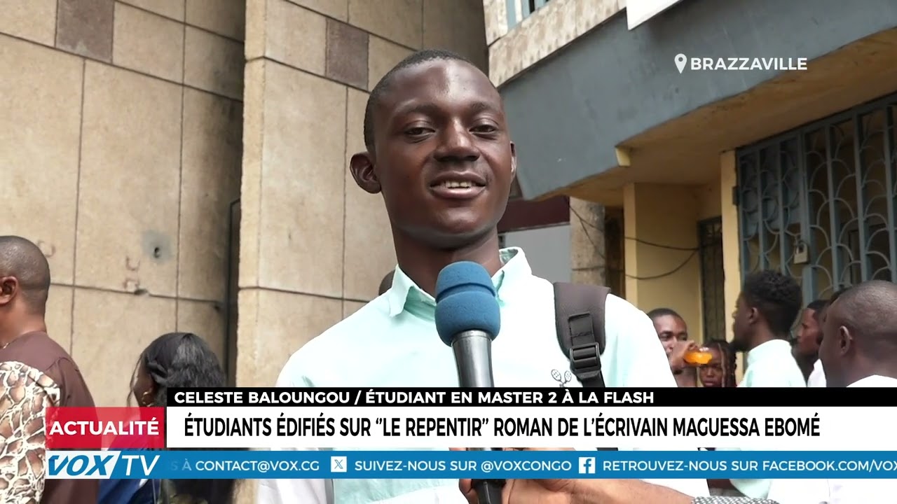 Étudiants édifiés sur ‘’le repentir’’ roman de l’écrivain MAGUESSA Ebomé