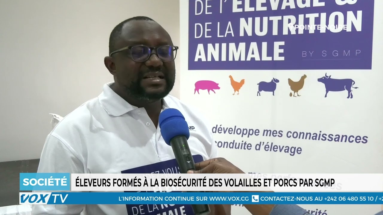 Eleveurs formes a la biosecurite des volailles et porcs par SGMP
