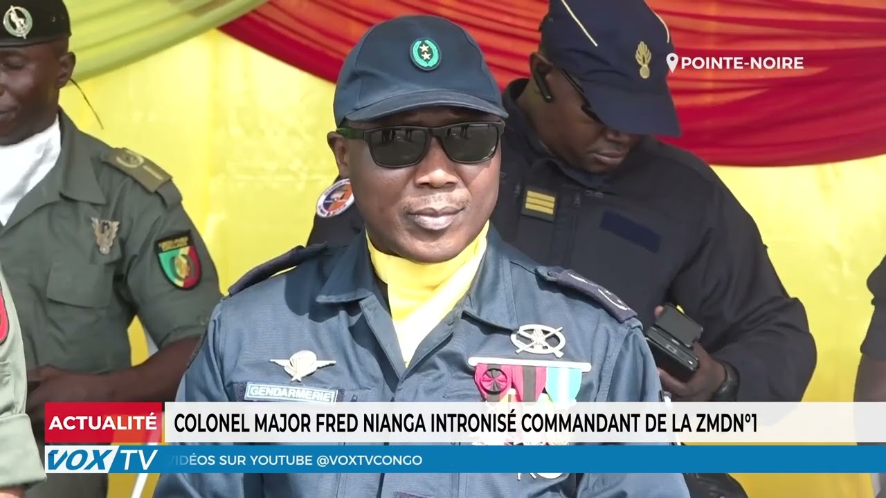 Colonel Major Fred Nianga intronisé Commandant de la ZMD N°1