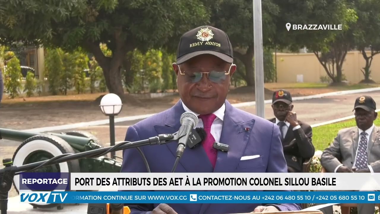 Port des attributs des AET à la promotion colonel Sillou Basile